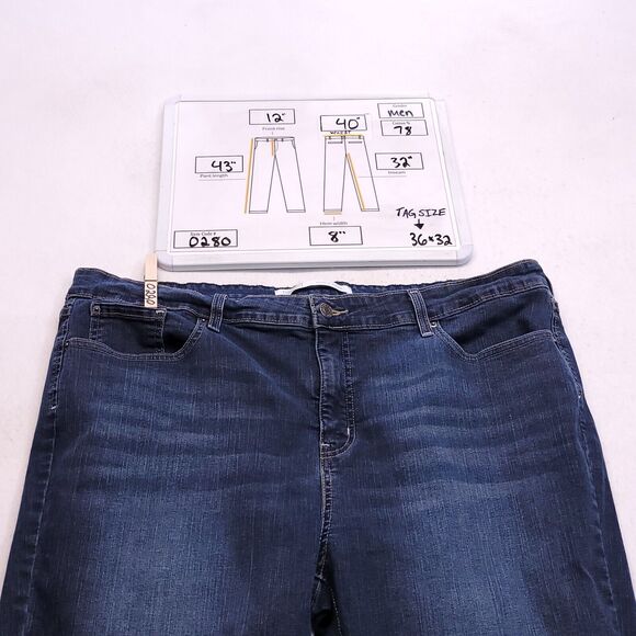 Levi's Signature Totally Shaping Straight Medium Wash Jeans Mens Size 36x32 Blue - Picture 10 of 10